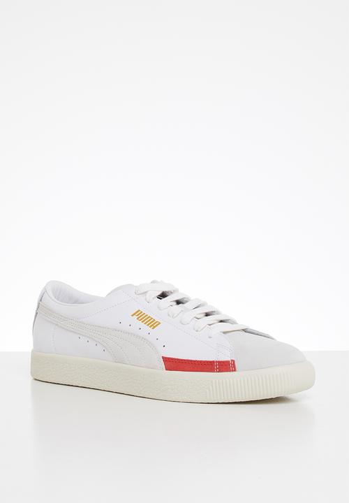 PUMA - Basket - puma white-whisper white-high risk red