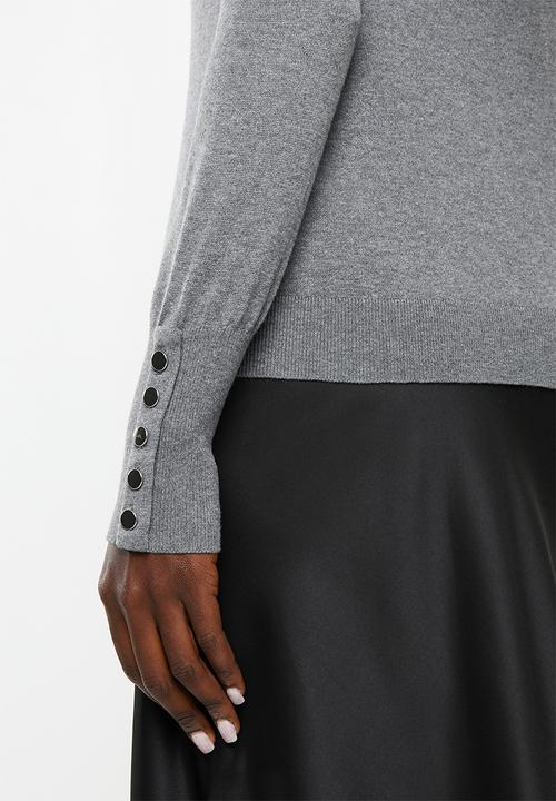 Vero Moda - Milda long sleeve roll neck - grey