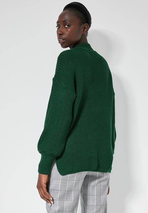 Superbalist - Balloon sleeve pull over - green