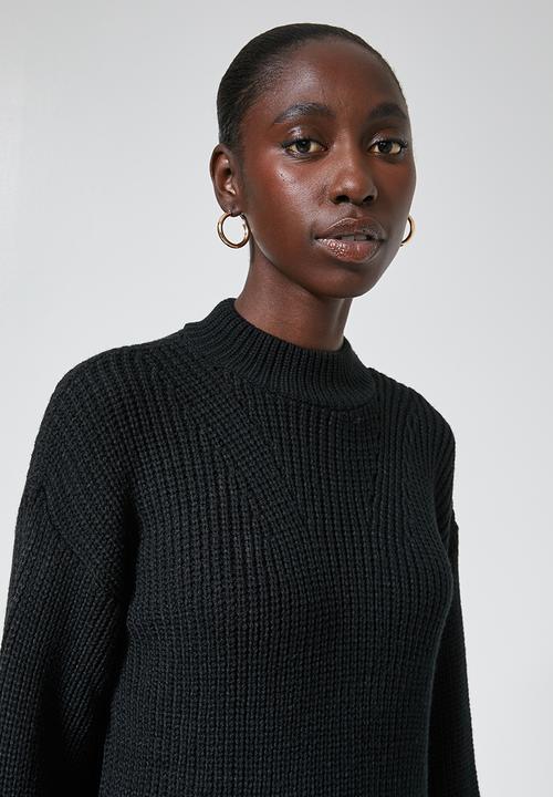 Superbalist - Balloon sleeve pull over - black