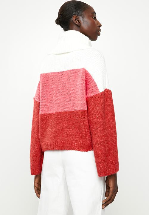 ONLY - Jeana polo pullover wool knit - multi