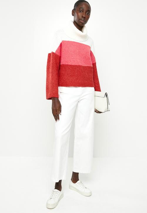 ONLY - Jeana polo pullover wool knit - multi