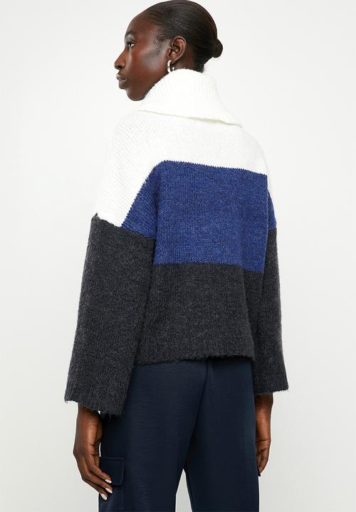 ONLY - Jeana polo pullover wool knit - multi