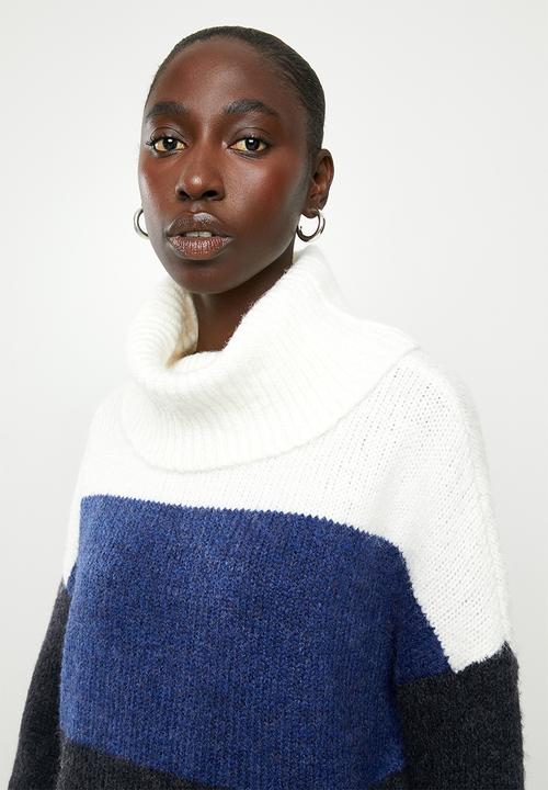 ONLY - Jeana polo pullover wool knit - multi