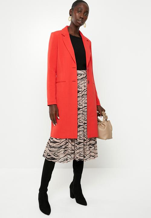 ONLY - Cheryl spring coat - red