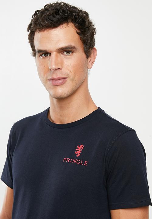 Pringle of Scotland - Lyndon print tee - navy