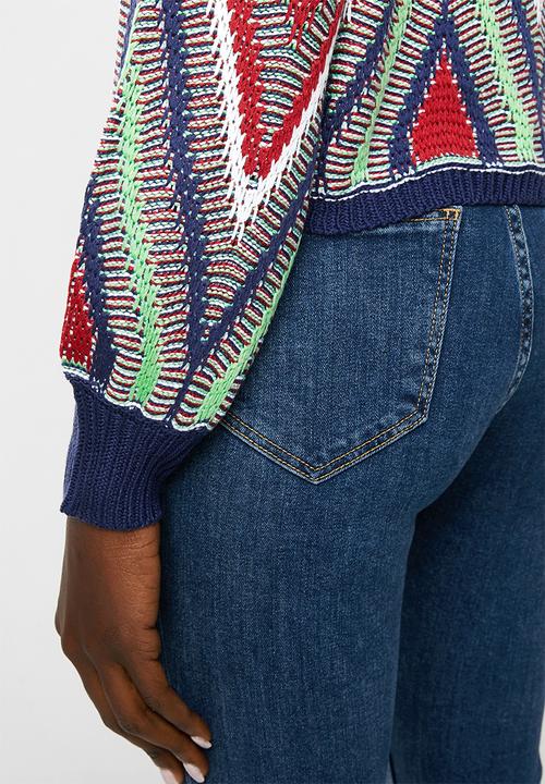 ONLY - Hortensia long sleeve  pullover knit - multi 