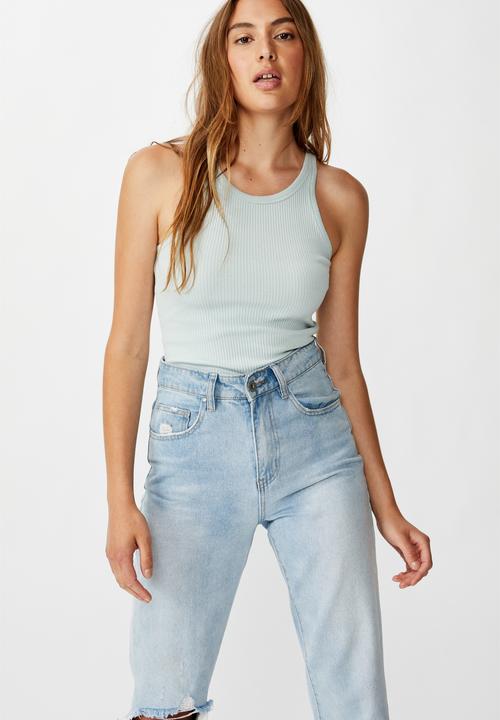 Cotton On - The turn back tank top - cloud blue