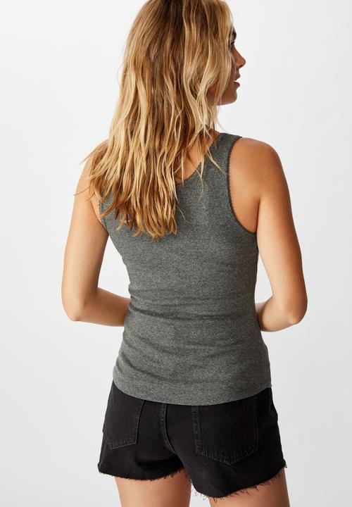 Cotton On - The rewind tank top - charcoal 