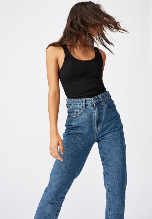 Cotton On - The rewind tank top - black
