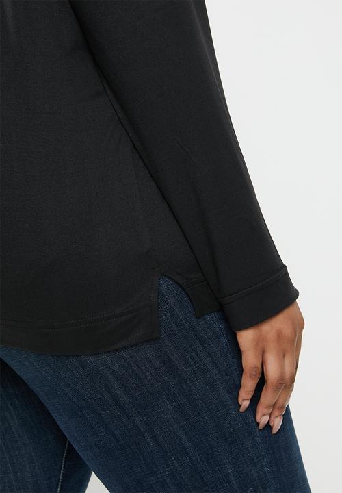 edit Plus - Crew neck long sleeve tee - black
