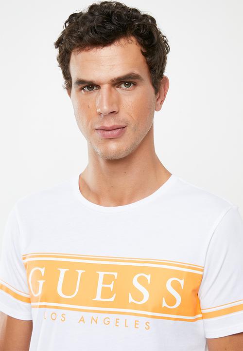 GUESS - Guess horizontal tee - white