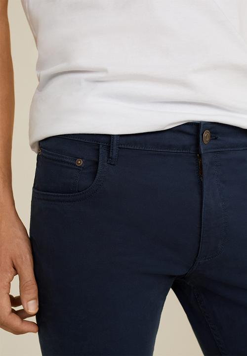 MANGO - Pisa trousers - navy 
