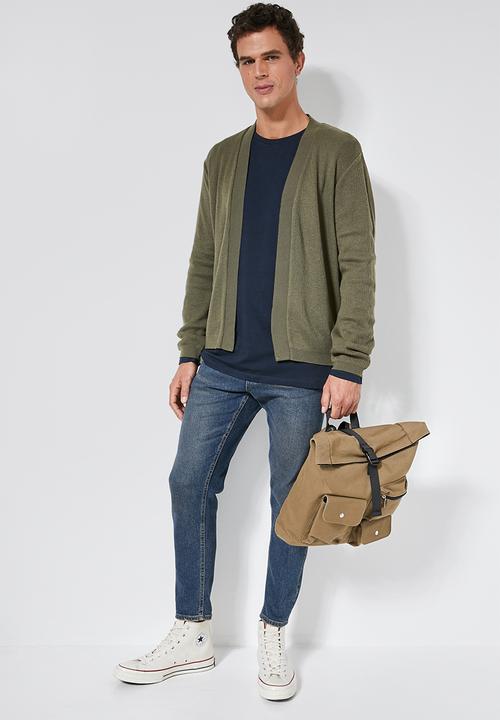 Superbalist - Plain long sleeve crew neck tee - navy 