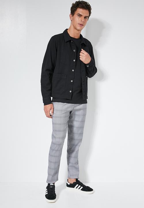 Superbalist - Plain long sleeve crew neck tee - black