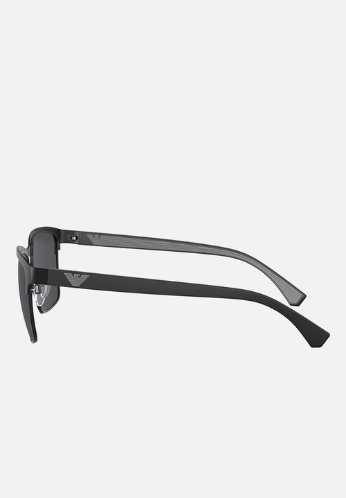 Emporio Armani - Rectangle frame sunglasses  - black