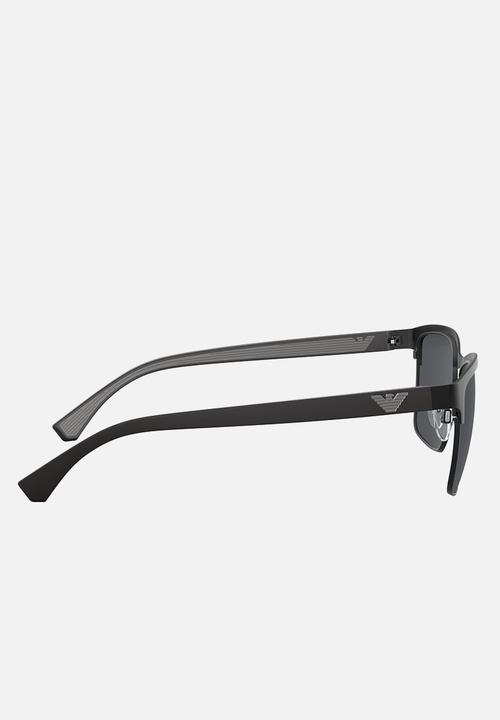 Emporio Armani - Rectangle frame sunglasses  - black