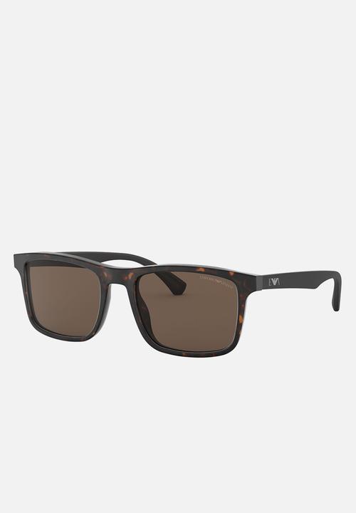 Emporio Armani - Matte havana sunglasses 54mm - brown