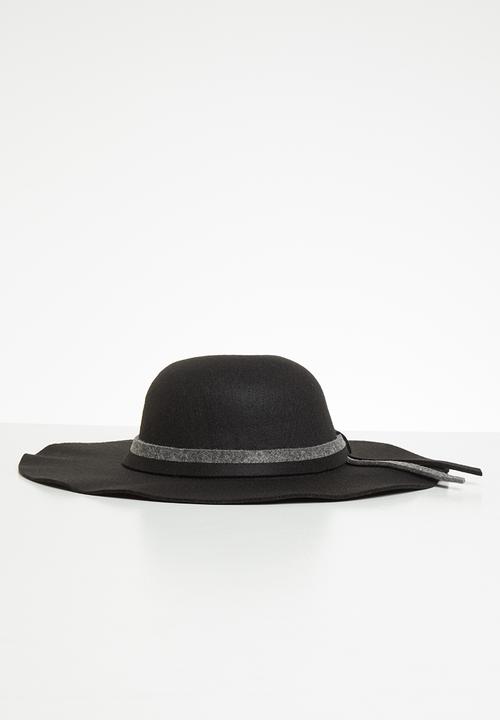 Superbalist - Alba fedora hat- black/charcoal