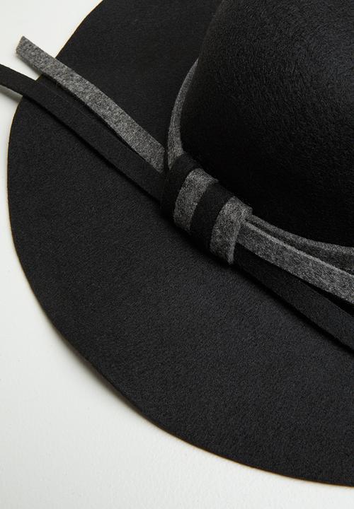 Superbalist - Alba fedora hat- black/charcoal