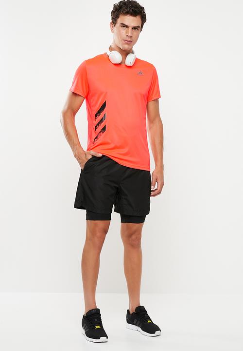 adidas Performance - Run it tee - solar red 
