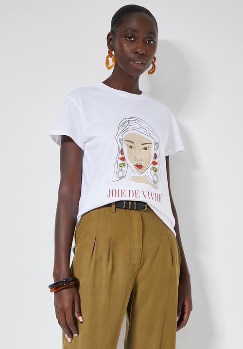 Superbalist - Printed tee - white 