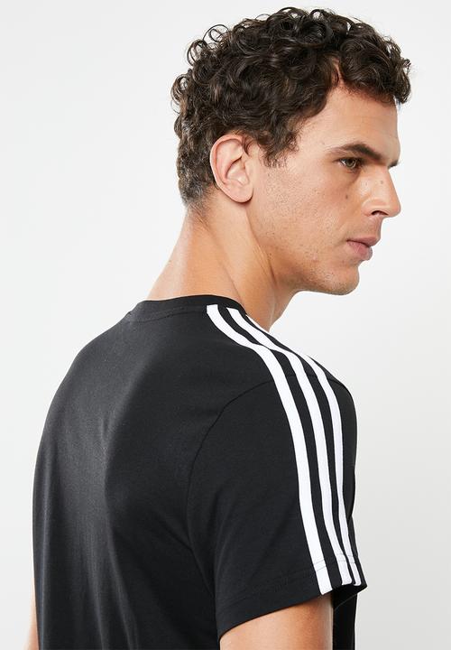 adidas Performance - Bos 3 stripe tee - black