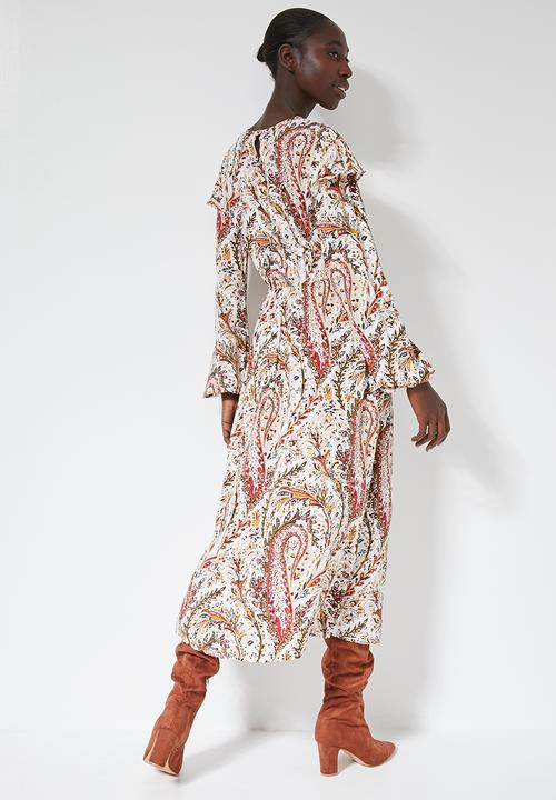 Superbalist - Flounce detail maxi dress - multi