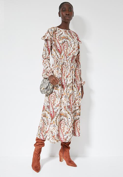 Superbalist - Flounce detail maxi dress - multi