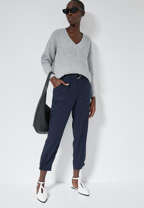 Superbalist - Tapered cargo trousers - navy 