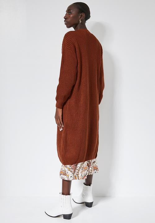 Superbalist - Midi coatigan - rust