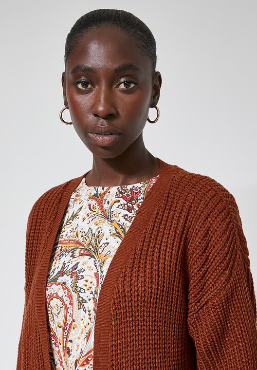 Superbalist - Midi coatigan - rust