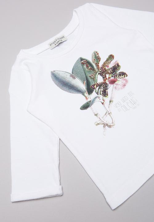 Sticky Fudge - Long sleeve T-shirt - white