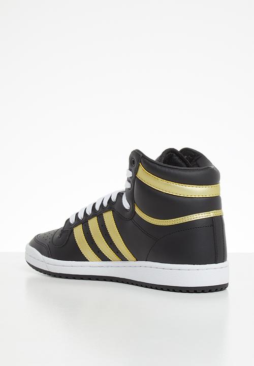 adidas Originals - Top Ten Hi  - core black /gold met / ftwr white
