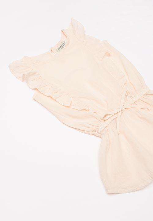 Sticky Fudge - Bella frill dress - peach