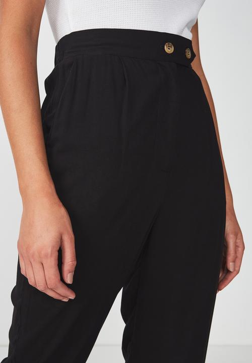 Cotton On - Ava tapered pants - black