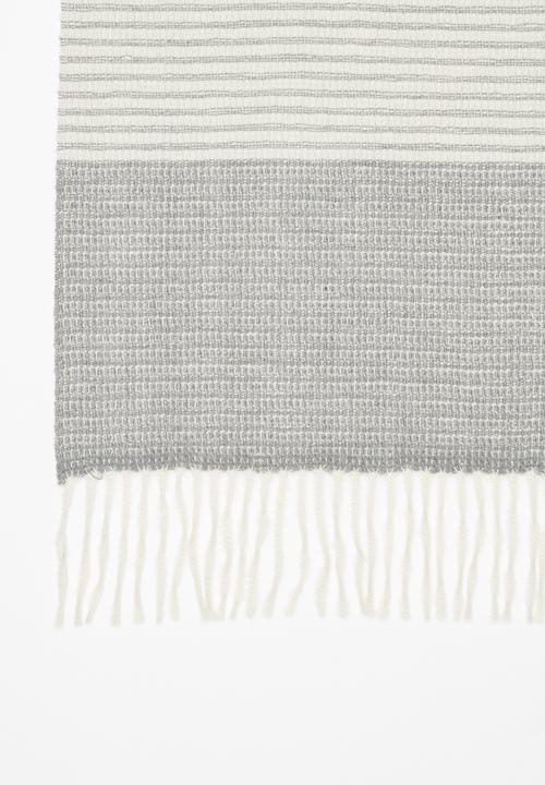 Superbalist - Leeza longer length scarf - neutral & grey