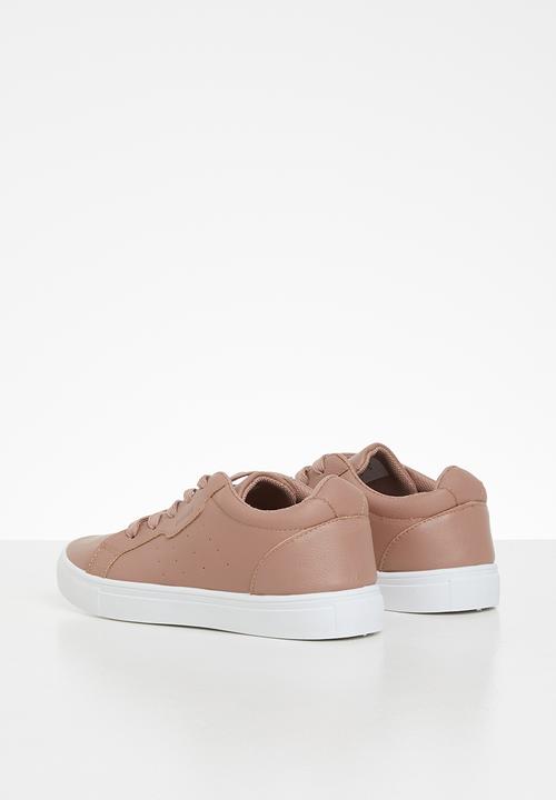 SOVIET - Issey low cut lace ups - pink