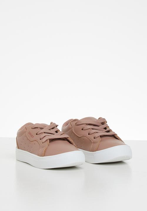 SOVIET - Issey low cut lace ups - dusty pink