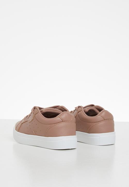 SOVIET - Issey low cut lace ups - dusty pink
