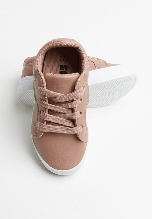 SOVIET - Issey low cut lace ups - dusty pink
