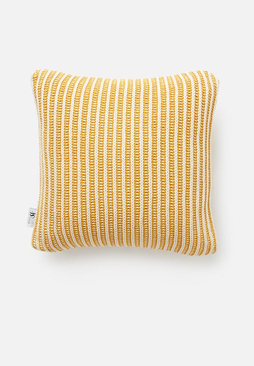Sixth Floor - Casper knit cushion cover - yellow