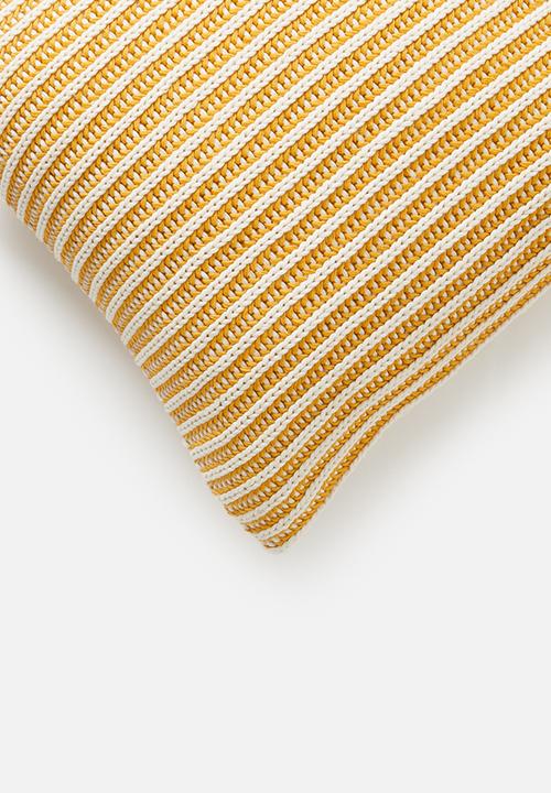 Sixth Floor - Casper knit cushion cover - yellow