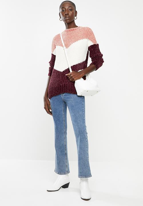 ONLY - Aliza long sleeve pullover knit - multi