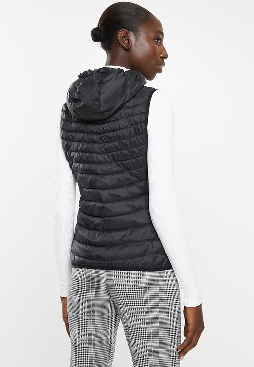 ONLY - Demi puffer gilet - black
