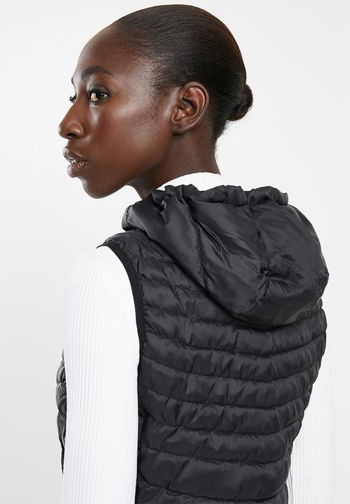 ONLY - Demi puffer gilet - black
