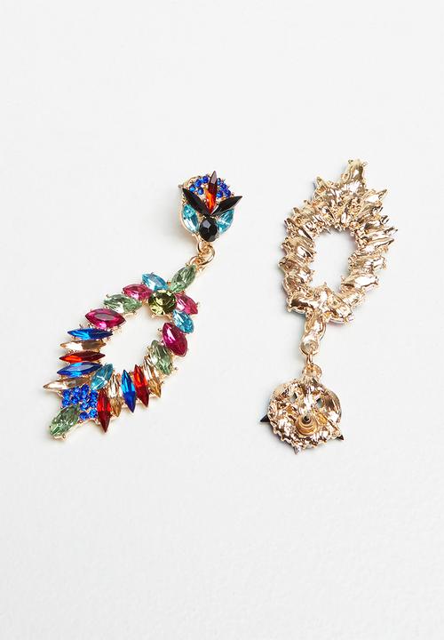 Superbalist - Multi-stone statement earrings - multi