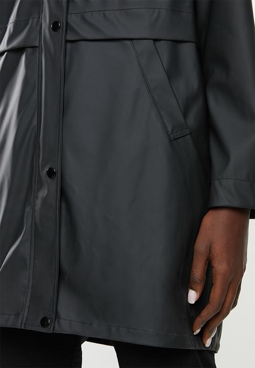 Vero Moda - Friday 3/4 coated jacket - black