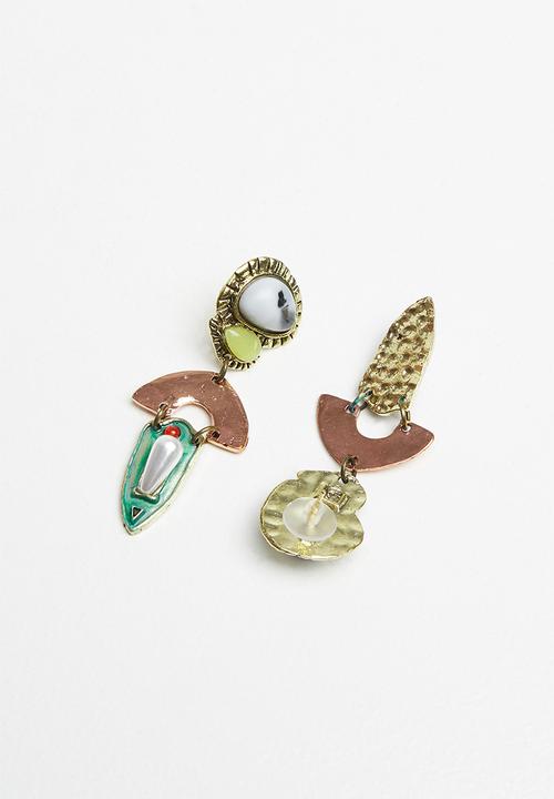 Superbalist - Lexi abstract earrings - multi