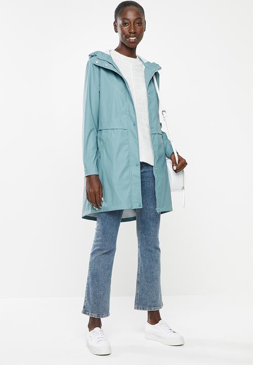 Vero Moda - Friday 3/4 coated jacket - blue